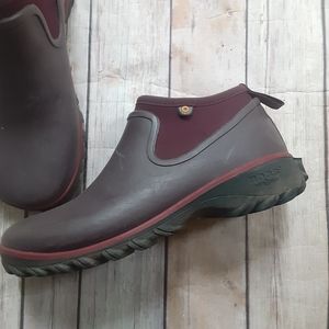Bogs Women's Winter Rain Boots - Brown and Burgundy